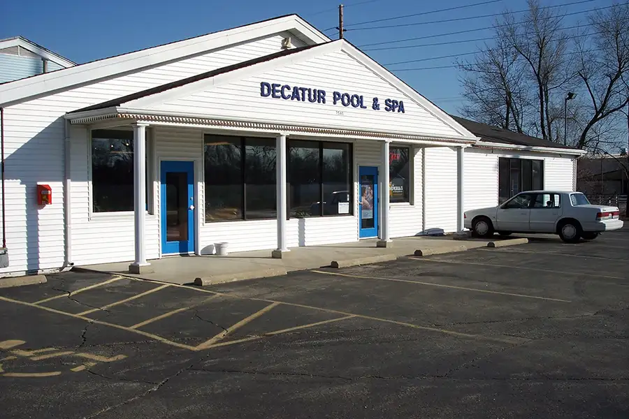 Exterior of Decatur Pool & Spa shop - Decatur, IL